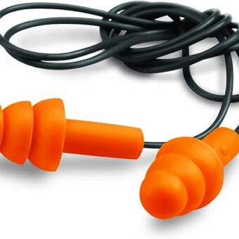 Walker's Corded Foam Ear Plugs (NRR 25dB) Orange Pack of 2