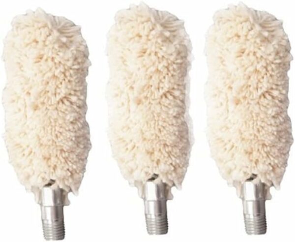 Tipton Shotgun Bore Cleaning Mop Cotton 10 - 12 Gauge 5/16"-27 Thread Pack of 3