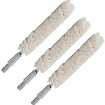 Tipton Rifle Bore Cleaning Mop Cotton 264 Caliber, 6.5mm 8-32 Thread Pack of 3
