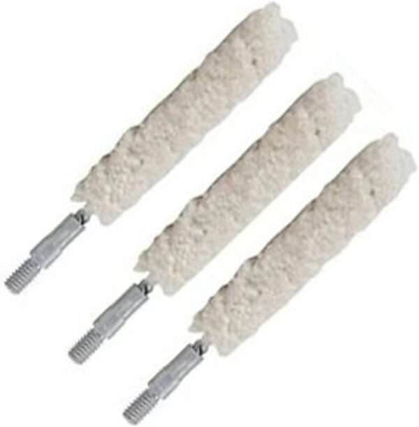 Tipton Rifle Bore Cleaning Mop Cotton 264 Caliber, 6.5mm 8-32 Thread Pack of 3