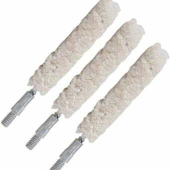 Tipton Handgun Bore Cleaning Mop Cotton 40 - 45 Caliber 8-32 Thread Pack of 3