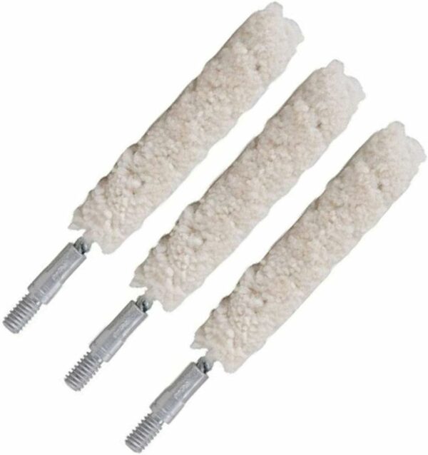 Tipton Handgun Bore Cleaning Mop Cotton 40 - 45 Caliber 8-32 Thread Pack of 3