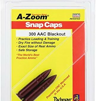 A-Zoom Action Proving Dummy Round 300 AAC Blackout Red Pack of 2