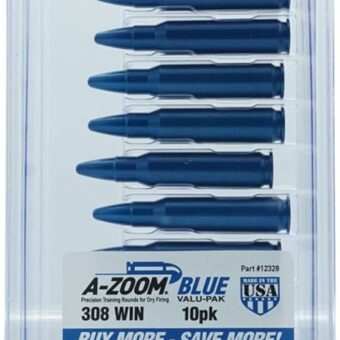 A-Zoom Action Proving Dummy Round 308 Winchester Blue Pack of 10