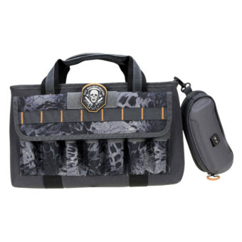 GPS Double Pistol Range Bag with Shooting Glasses Case Nylon Pyrm1 Blackout