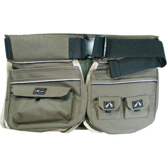 GPS Mesh Half Shooting Vest with Back Pouch Rifle Green and Olive