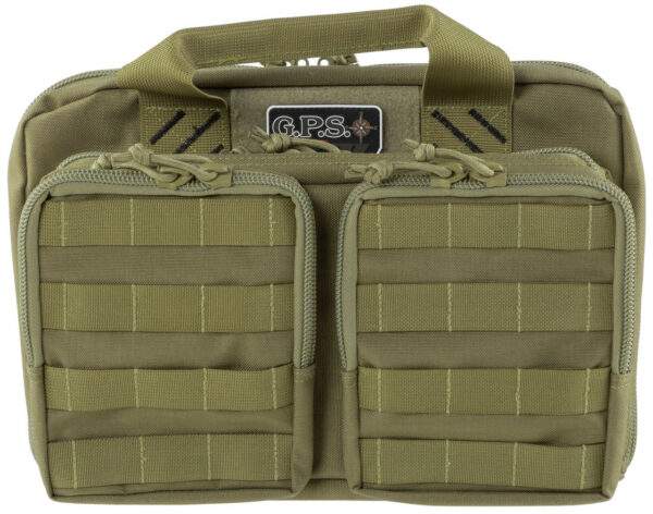 GPS Tactical Quad Pistol Range Bag Nylon Tan