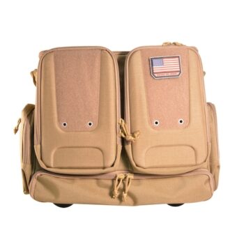 GPS Tactical Rolling Range Bag Nylon Teflon Coating Tan