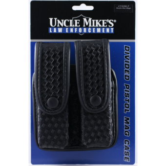 Uncle Mike's Double Stack Double Magazine Pouch Most 9mm/40 S&W Double Stack