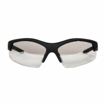 Smith & Wesson Super Cobra Shooting Glasses Black Frame Clear Mirrored Lens