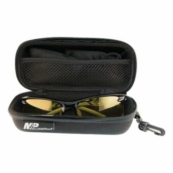 Smith & Wesson Harrier Shooting Glasses with Interchangeable Lenses Black Frame Smoke Mirror; Clear Mirror; Vermillion; Amber Lens