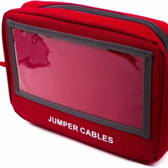 GPS Jumper Cables Discreet Handgun Case Red