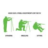 Primos Pole Cat Tall Bipod Shooting Stick 25"  - 62" ‎Aluminum Black - Image 3