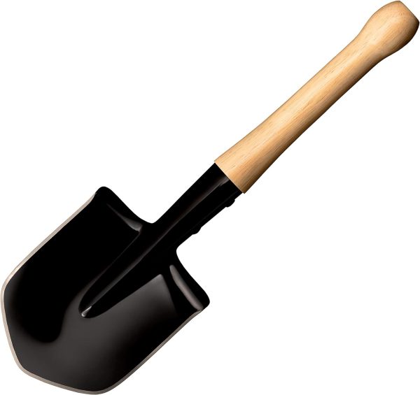 Cold Steel Special Forces Shovel Medium Carbon Steel Blade Black Hardwood Handle