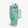 Igloo Flip 'n' Sip 32 Ounce Travel Mug Ice Dye Seafoam - Image 2