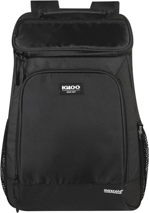Igloo Maxcold Evergreen 24 Can Backpack Cooler Black