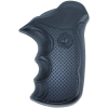 Pachmayr Diamond Pro Series Revolver Round Butt Grips Taurus Public Defender Steel Frame Rubber Black - Image 2