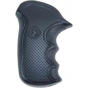 Pachmayr Diamond Pro Series Revolver Round Butt Grips Taurus Public Defender Steel Frame Rubber Black