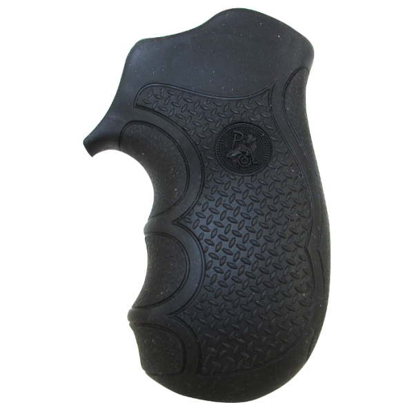 Pachmayr Diamond Pro Series Revolver Round Butt Grips Ruger LCR Rubber Black