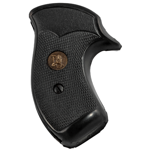 Pachmayr Compac Professional Round Butt Grips S&W 30 J-Frame, 31 J-Frame Rubber Black