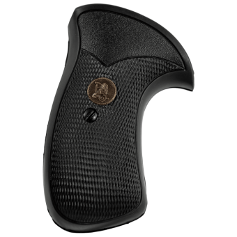 Pachmayr Compac Professional Round Butt Grips S&W 10 K-Frame, 11 K-Frame Rubber Black