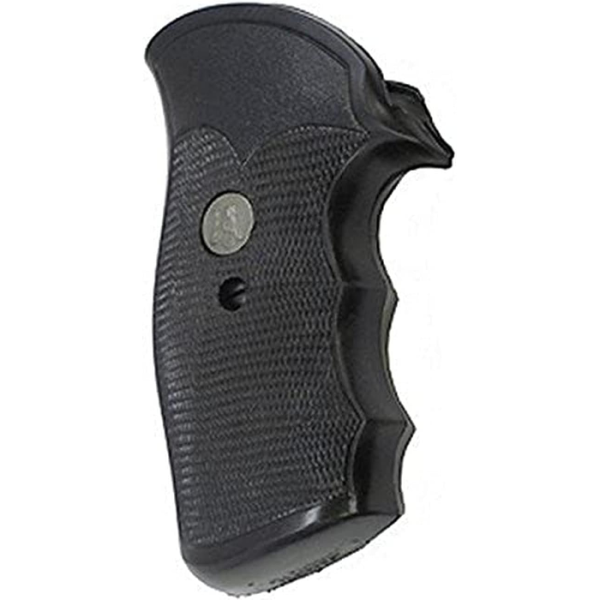 Pachmayr Gripper Decelerator Square Butt Grips with Finger Grooves S&W 20 N-Frame, 21 N-Frame Rubber Black