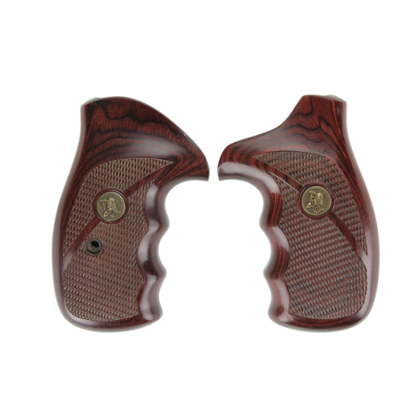 Pachmayr Renegade Grips S&W 10 K-Frame, 11 K-Frame Wood Laminate Rosewood Checkered