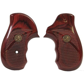 Pachmayr Renegade Grips Ruger SP101 Wood Laminate Rosewood Checkered