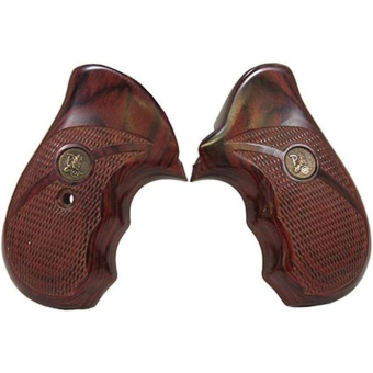 Pachmayr Renegade Grips Taurus Small Frame, 85 Wood Laminate Rosewood Checkered