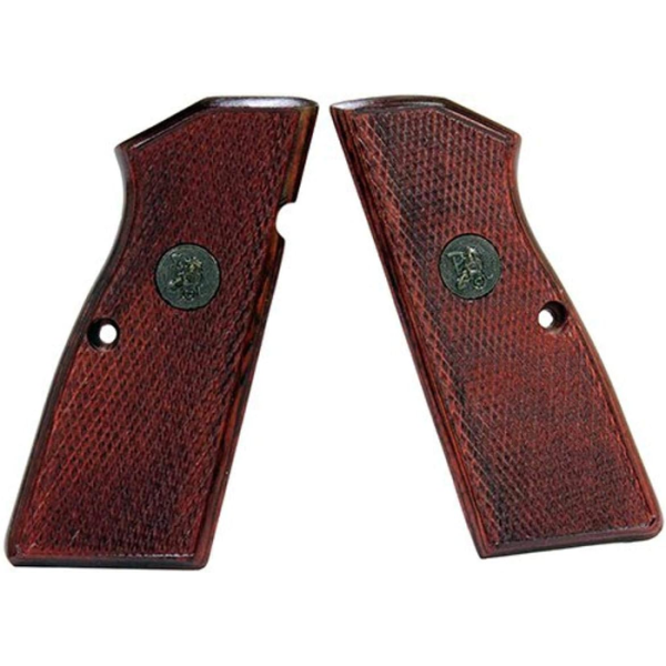 Pachmayr Renegade Grips Browning Hi-Power Wood Laminate Rosewood Checkered