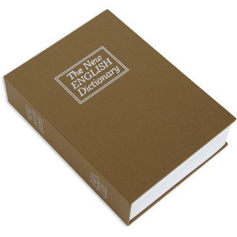 Bulldog Cases Book Diversion Vault with Combination Lock Brown