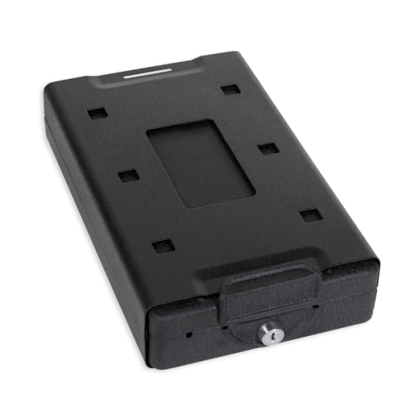 Bulldog Cases Large Car Vault with Mounting Bracket with Key Lock Black