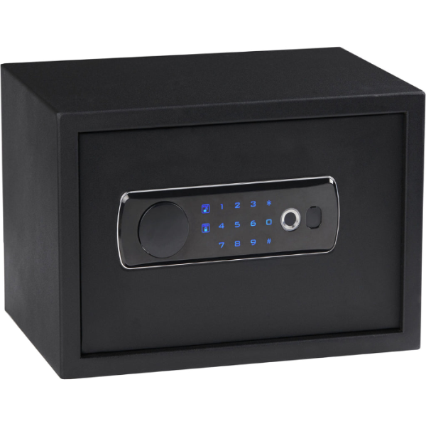 Bulldog Cases Duo LED/Biometric Vault with Shelf with Biometric Lock Black