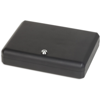 Bulldog Cases Large Personal Vault with Security Cable with Key Lock Black