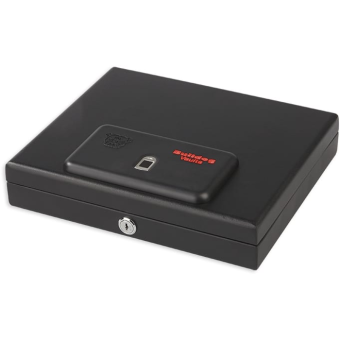 Bulldog Cases Magnum Biometric Top Load Pistol Vault with Electronic Lock Black