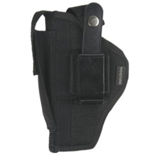 Bulldog Cases Belt Clip Holster Right Hand Most Revolvers 3-4" Nylon Black Large