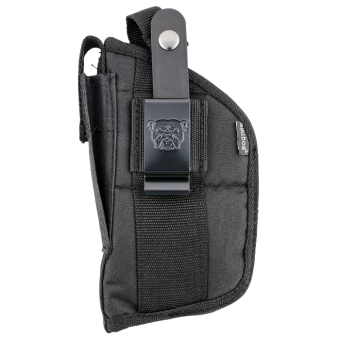 Bulldog Cases Belt Clip Holster Right Hand Most Compact Semi Autos with 2 1/2" - 3 3/4" Barrel Nylon Black Large