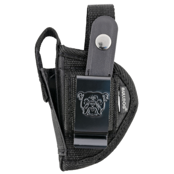 Bulldog Cases Belt Clip Holster Right Hand Most Revolvers with 2" - 2.50" Barrel Nylon Black