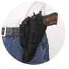 Bulldog Cases Belt Clip Holster Right Hand Most Compact Semi Autos with 2" - 3" Barrel Nylon Black - Image 4