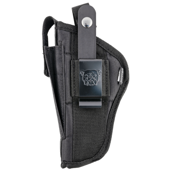 Bulldog Cases Belt Clip Holster Right Hand Most Large Frame Semi Autos 4" - 4 1/2" Nylon Black Large