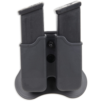Bulldog Cases Dual Magazine Pouch Most Glock Magazines Polymer Black