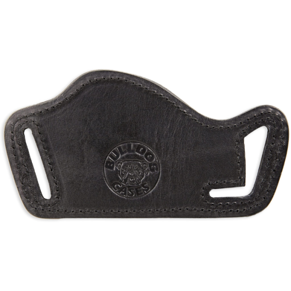 Bulldog Cases Belt Slide Holster Right Hand Most Large Frame Semi Autos Leather Black Large
