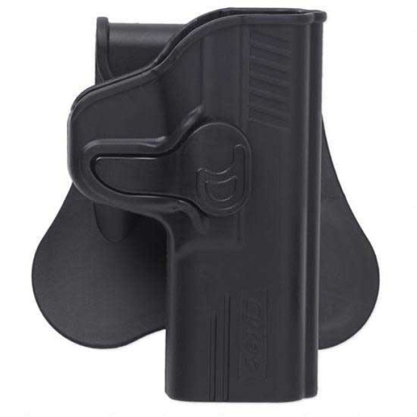 Bulldog Cases Rapid Release Paddle Holster Right Hand Ruger SR9 Polymer Black