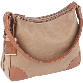 Bulldog Cases Hobo  Purse with Holster Ambidextrous Most Small Pistols & Revolvers Leather Tan Medium