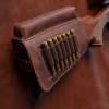 Allen Westcliff Cartridge Carrier 223 Remington, 300 Winchester Magnum 7 Rounds Full Grain Leather Brown - Image 3