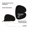 Allen Torrey Lockable Pistol Case Polyester Black - Image 3