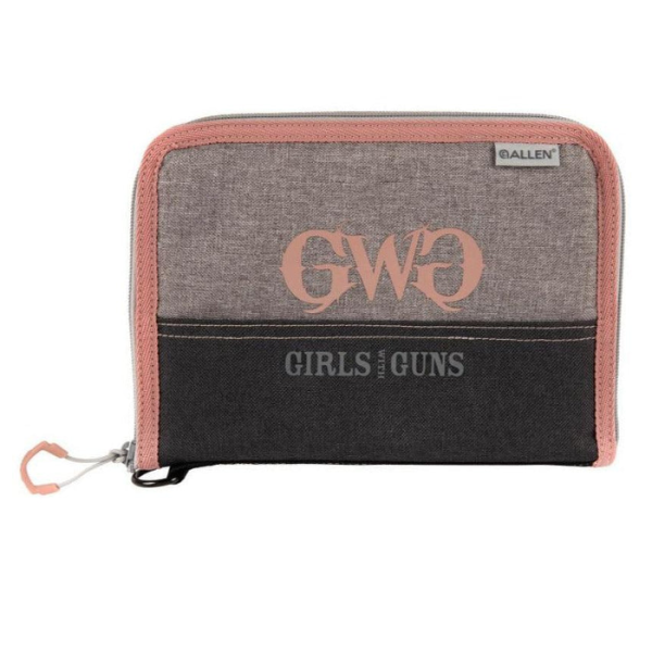 Allen Girls With Guns Roses Are Gold Lockable Pistol Case Rose