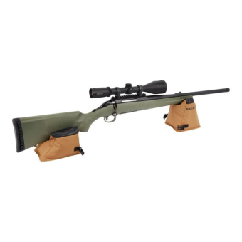 Allen X-Focus Front & Rear Shooting Rest Combo Filled Leather Coyote