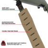 Allen KLNG Traction Padded Sling with Sling Swivel Rubber Flat Dark Earth 40.5" - Image 3