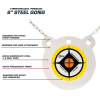 Allen EZ-Aim Hardrock Gong AR500 Steel Target 6" - Image 3